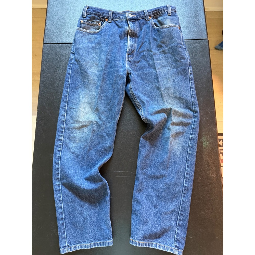 Levis 505 Regular Fit Jeans Mens 36x29 Blue Denim Straight‎ Leg 0901 505-0216